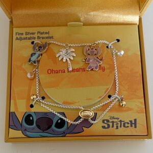 ☀️Disney Stitch and Angel Charm Bracelet